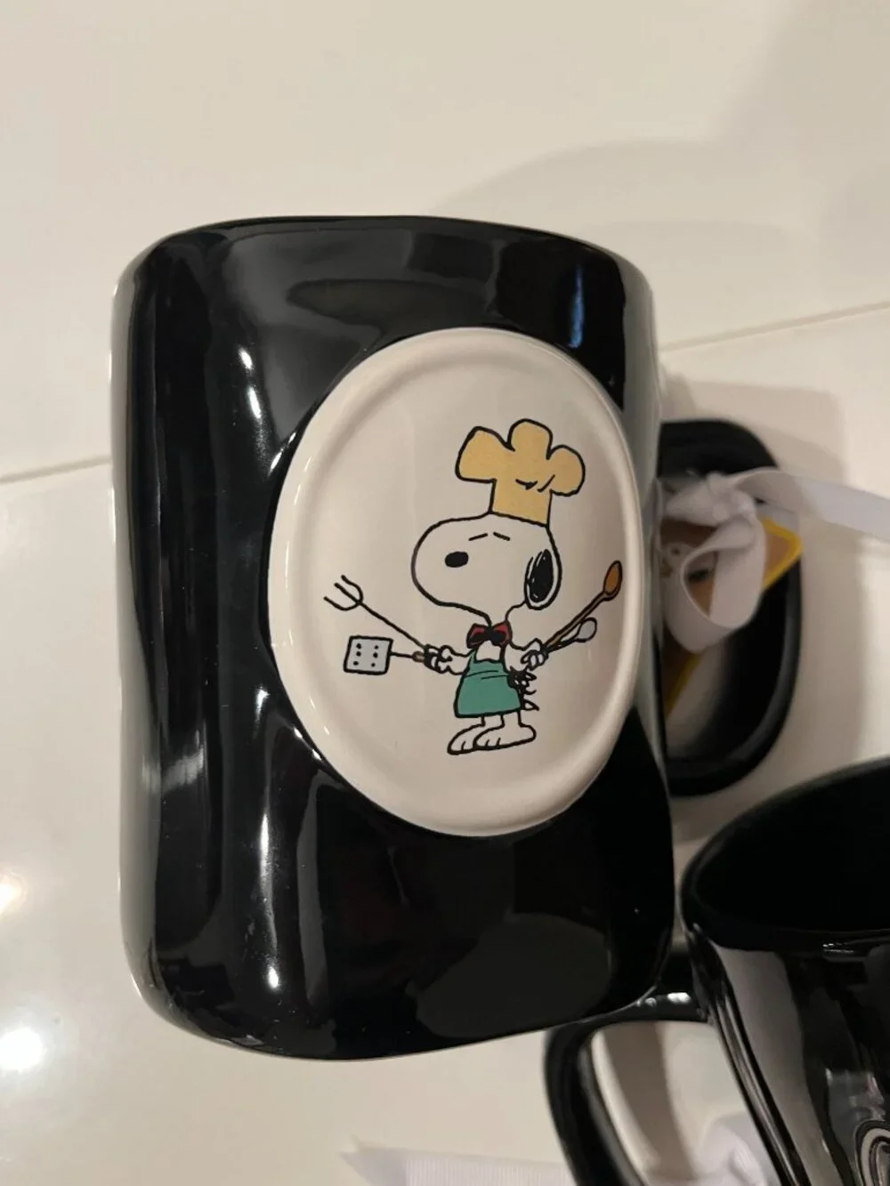 Snoopy Peanuts Rae Dunn Grill Master Mugs (Set  of two) NWT